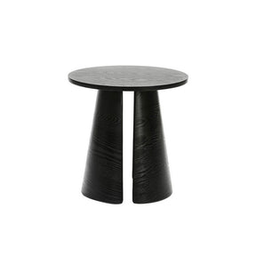 Tavolino tondo in legno nero Cep di Teulat Ø50 h50 cm