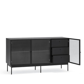 Madia 3 ante nera Blur di Teulat 140x45 cm