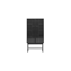 Credenza moderna 2 ante nero Blur di Teulat 70x140 cm