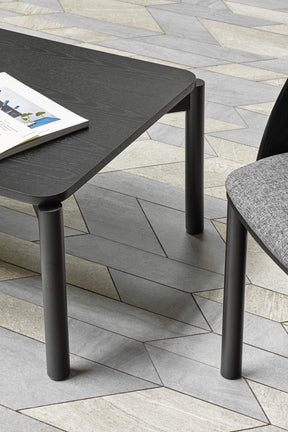 Tavolino basso nero Atlas Teulat 110x60 cm