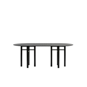 Tavolo 6 posti in legno tinteggiato nero 200x100 cm