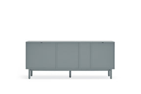 Madia 6 cassetti 1 anta grigio perla Corvo di Teulat 180x40 cm