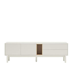 Mobile TV 2 ante 2 cassetti crema Corvo di Teulat 180x40 cm