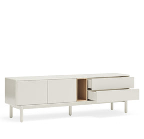 Mobile TV 2 ante 2 cassetti crema Corvo di Teulat 180x40 cm