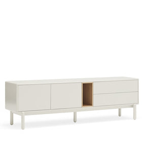 Mobile TV 2 ante 2 cassetti crema Corvo di Teulat 180x40 cm