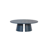 Tavolino basso tondo blu Cep di Teulat Ø 110 h36 cm