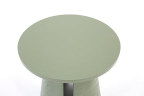 Tavolino tondo in legno verde Cep di Teulat Ø50 h50 cm