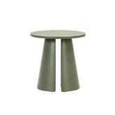 Tavolino tondo in legno verde Cep di Teulat Ø50 h50 cm