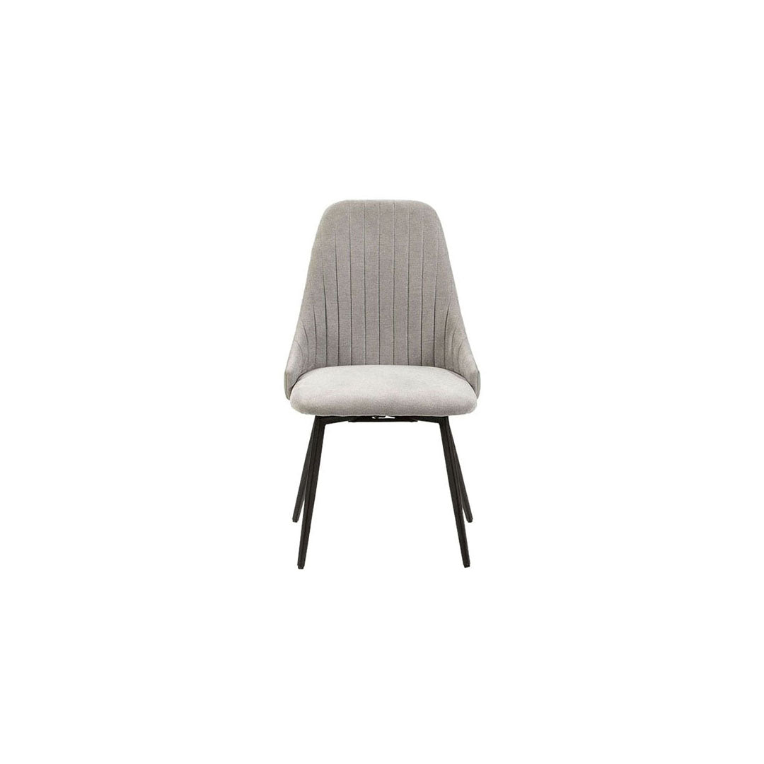 set 2x sedia tella grigio chiaro girevole