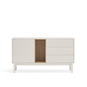 Madia crema 3 cassetti 1 anta Corvo di Teulat 140x40 cm