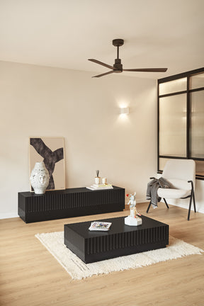 Mobile TV 4 ante 2 cassetti nero Doric di Teulat 182x48 cm