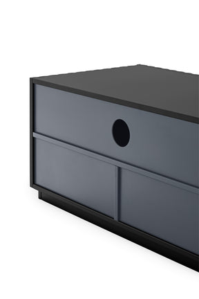 Mobile TV 4 ante 2 cassetti nero Doric di Teulat 182x48 cm