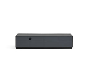 Mobile TV 4 ante 2 cassetti nero Doric di Teulat 182x48 cm