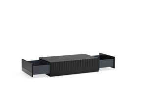 Tavolino 2 cassetti nero Doric di Teulat 110x60 cm