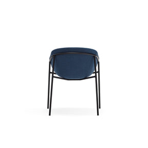 Set 2 sedie in poliestere blu Hug 66x79 h47 cm