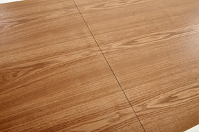 Tavolo allungabile in legno impiallacciato rovere con gambe in acciaio nero Capital 160x90 cm - allungabile fino a 200 cm