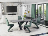Tavolo allungabile per 6/8 persone grigio Fanny 160/220x90 cm