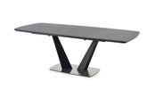 Tavolo allungabile per 6/8 persone grigio Fanny 160/220x90 cm