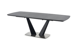 Tavolo allungabile per 6/8 persone grigio Fanny 160/220x90 cm