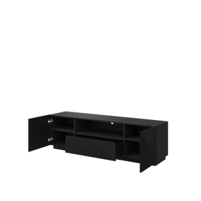 Mobile TV 2 ante 1 cassetto in legno laminato Asha 167 x 40 cm
