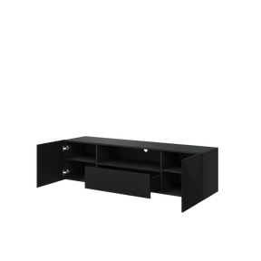Mobile TV sospeso 2 ante 1 cassetto in legno laminato Asha 167 x 40 cm