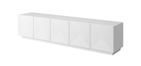 Mobile TV 5 ante in legno laminato Asha 200 x 40 cm