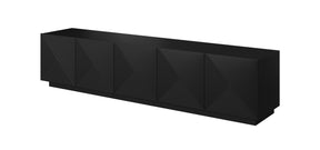 Mobile TV 5 ante in legno laminato Asha 200 x 40 cm
