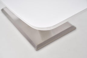Tavolo allungabile in legno MDF laccato bianco Mistral 160x90 cm - allungabile fino a 220 cm