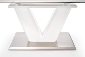 Tavolo allungabile in legno MDF laccato bianco Mistral 160x90 cm - allungabile fino a 220 cm