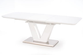 Tavolo allungabile in legno MDF laccato bianco Mistral 160x90 cm - allungabile fino a 220 cm