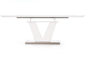 Tavolo allungabile in legno MDF laccato bianco Mistral 160x90 cm - allungabile fino a 220 cm