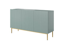 Madia 3 ante con piede in metallo oro Nicole 150x45 cm