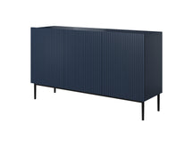 Madia 3 ante con piede in metallo nero Nicole 150x45 cm