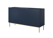 Madia 3 ante con piede in metallo oro Nicole 150x45 cm