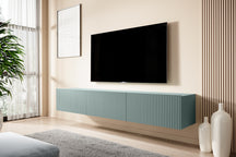 Mobile TV sospeso con 2 ante a ribalta 1 cassetto Nicole 200x45 cm