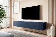 Mobile TV sospeso con 2 ante a ribalta 1 cassetto Nicole 200x45 cm