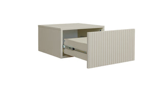 Set 2 Comodini Nicole 1 cassetto sospesi 46x45 cm