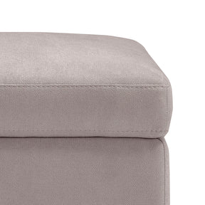 Panca Contenitore Made in Italy in Tessuto Cinigliato Tortora - SARDORELLA 110x45 cm