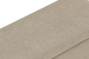 Panca Contenitore Made in Italy in Tessuto Tramato Beige - SARDORELLA 110x45 cm