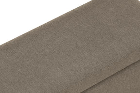 Panca Contenitore Made in Italy in Tessuto Tramato Tortora - SARDORELLA 110x45 cm