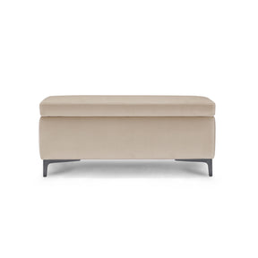 Panca Contenitore Made in Italy in Velluto Camel - AVIGLIANA 110x50 cm