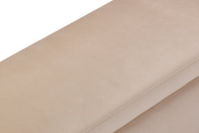 Panca Contenitore Made in Italy in Velluto Camel - SARDORELLA 110x45 cm