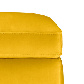 Panca Contenitore Made in Italy in Velluto Giallo - SARDORELLA 110x45 cm