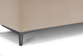 Panca Contenitore Made in Italy in Velluto Camel - AVIGLIANA 110x50 cm