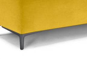 Panca Contenitore Made in Italy in Velluto Giallo - AVIGLIANA 110x50 cm