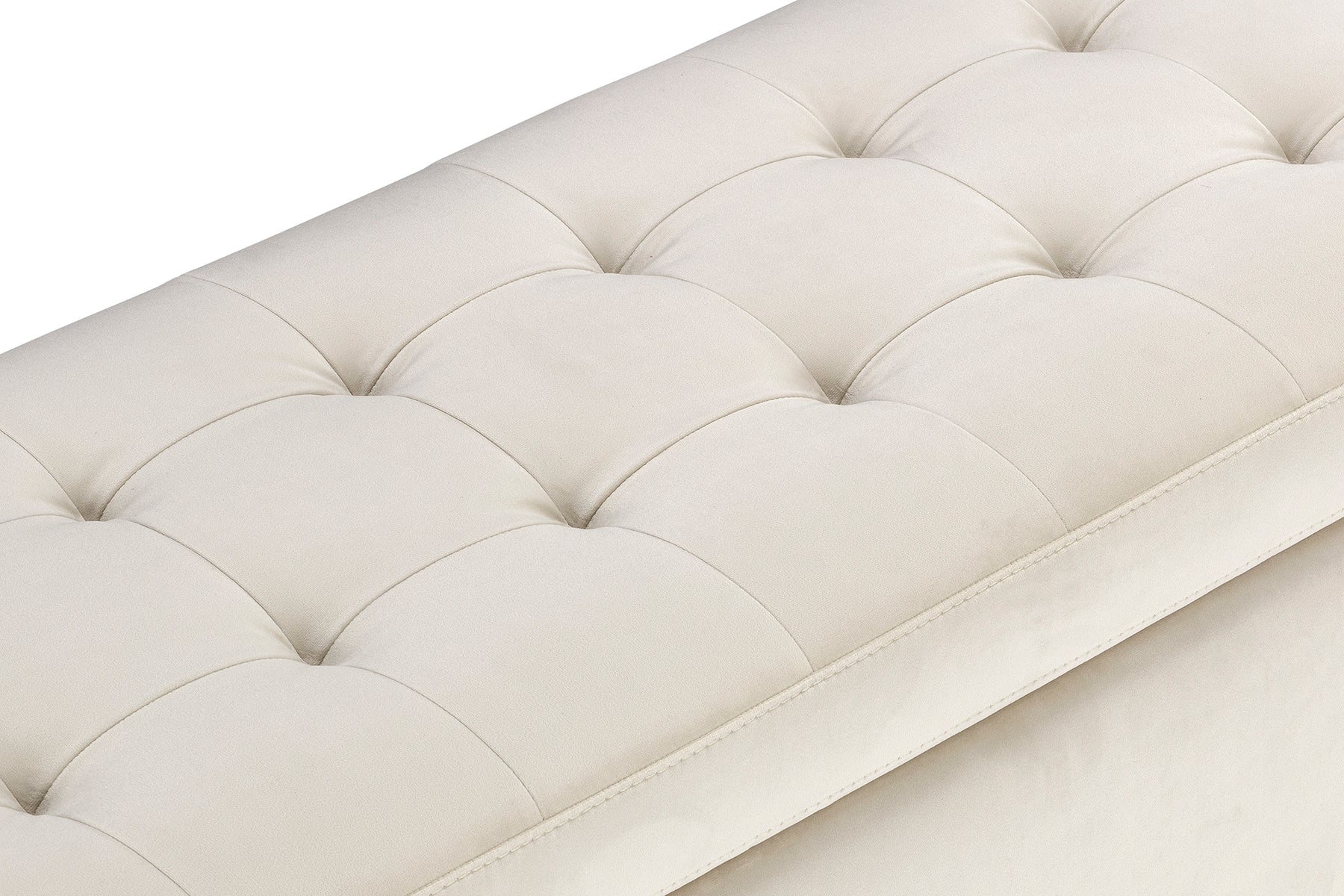 Panca con Portaoggetti Watford, Poliestere, Legno, Beige, 36,5x95x42 cm Panca con Portaoggetti Watford, Poliestere, Legno, Beige, 36,5x95x42 cm