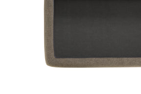 Panca Contenitore Made in Italy in Tessuto Tramato Tortora - SARDORELLA 110x45 cm