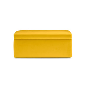 Panca Contenitore Made in Italy in Velluto Giallo - VIANA