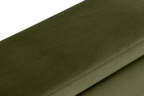 Panca Contenitore Made in Italy in Velluto Verde - SARDORELLA 110x45 cm