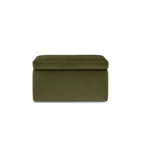 Panca Contenitore Made in Italy in Velluto Verde modello VIANA